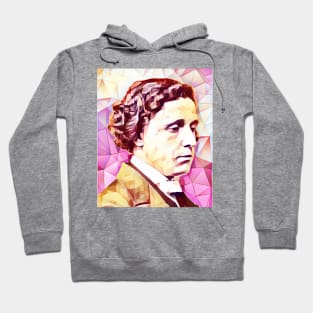 Lewis Carroll Pink Portrait | Lewis Carroll Artwork 13 Hoodie